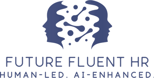Future Fluent HR logo, human-led AI-enhanced